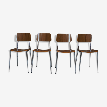 Suite de 4 chaises en formica