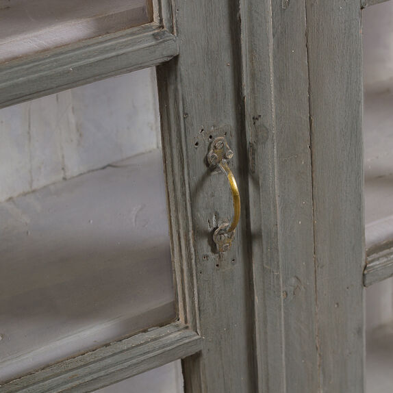 Vintage wooden showcase library