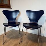 2 Arne Jacobsen 3107 Chairs / Fritz Hansen