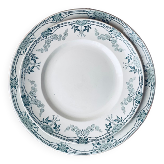 Serving dish x2 manufacture de Luneville Beaulieu collection