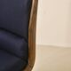 Fauteuil de bureau vintage pivotant en bois année 70