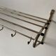 Metal wall coat holder with tablet