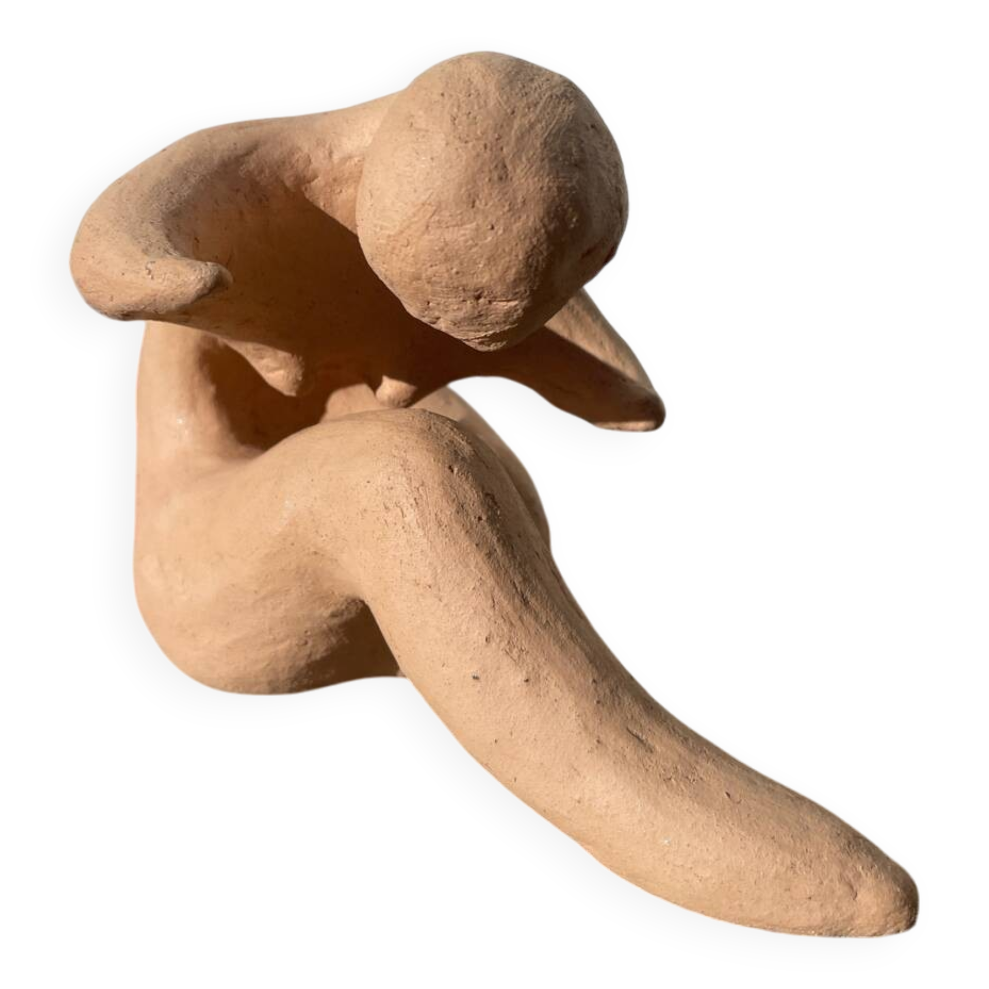 Terracotta sculpture figurine of a woman