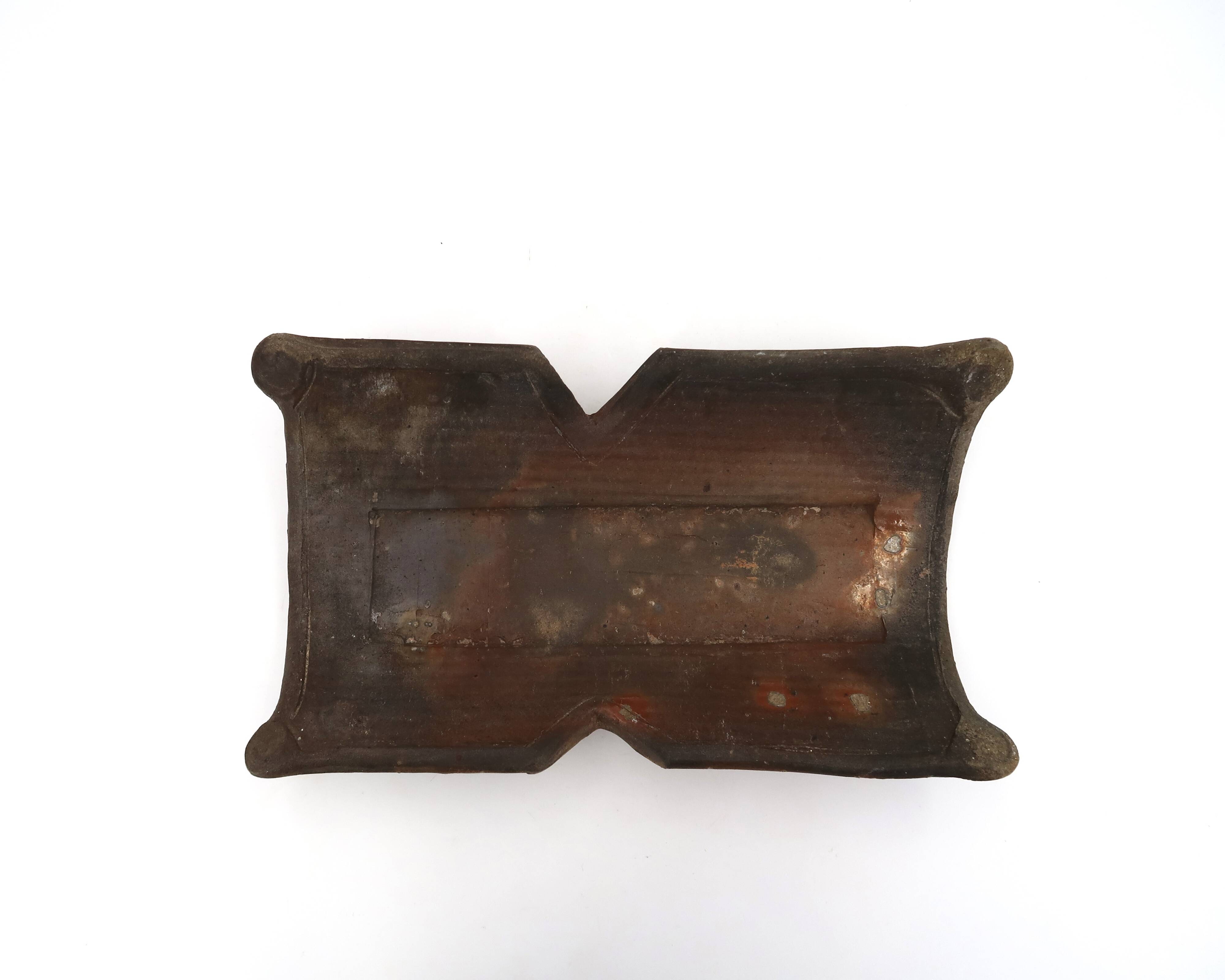 Ceramic stoneware catchall by Eric Astoul, La Borne, 1990.