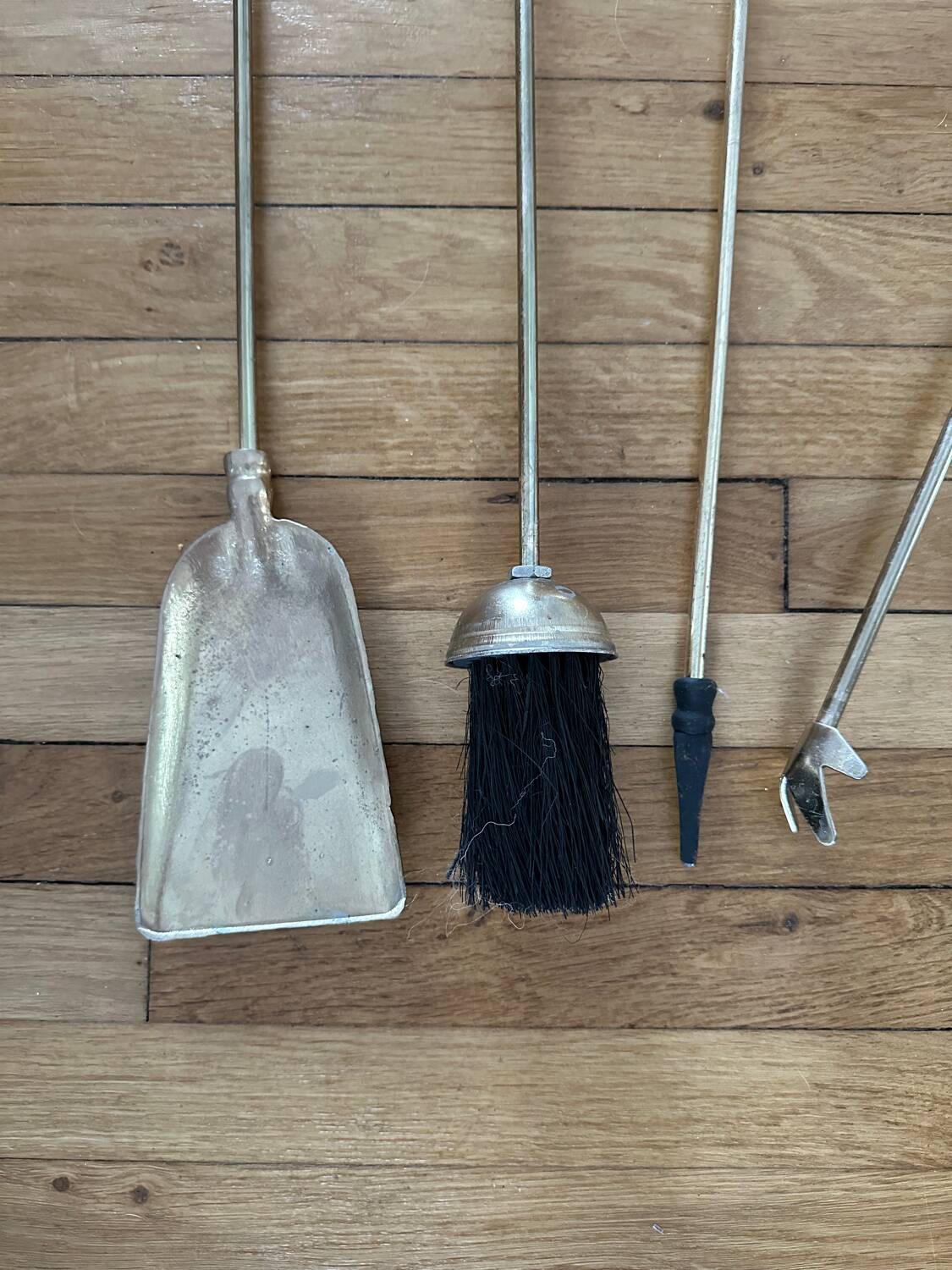 Vintage gold mantelpiece