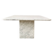 Carrara marble coffee table (Italy)
