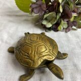 Brass turtle ashtray