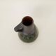 Ceramic vase decoration geometric shapes green / black