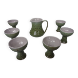 Ceramic Decanters & Tumblers, 1960s, Set of 7