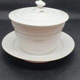 Cup with plate and lid