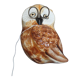 Owl arranges wire or rope