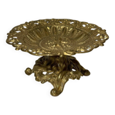 Footed fruit bowl in brass – relief mythological decoration – sty
