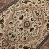 4x7 Brown Floral Vintage Persian Rug, 130x215Cm SK 2606