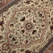 4x7 Brown Floral Vintage Persian Rug, 130x215Cm SK 2606