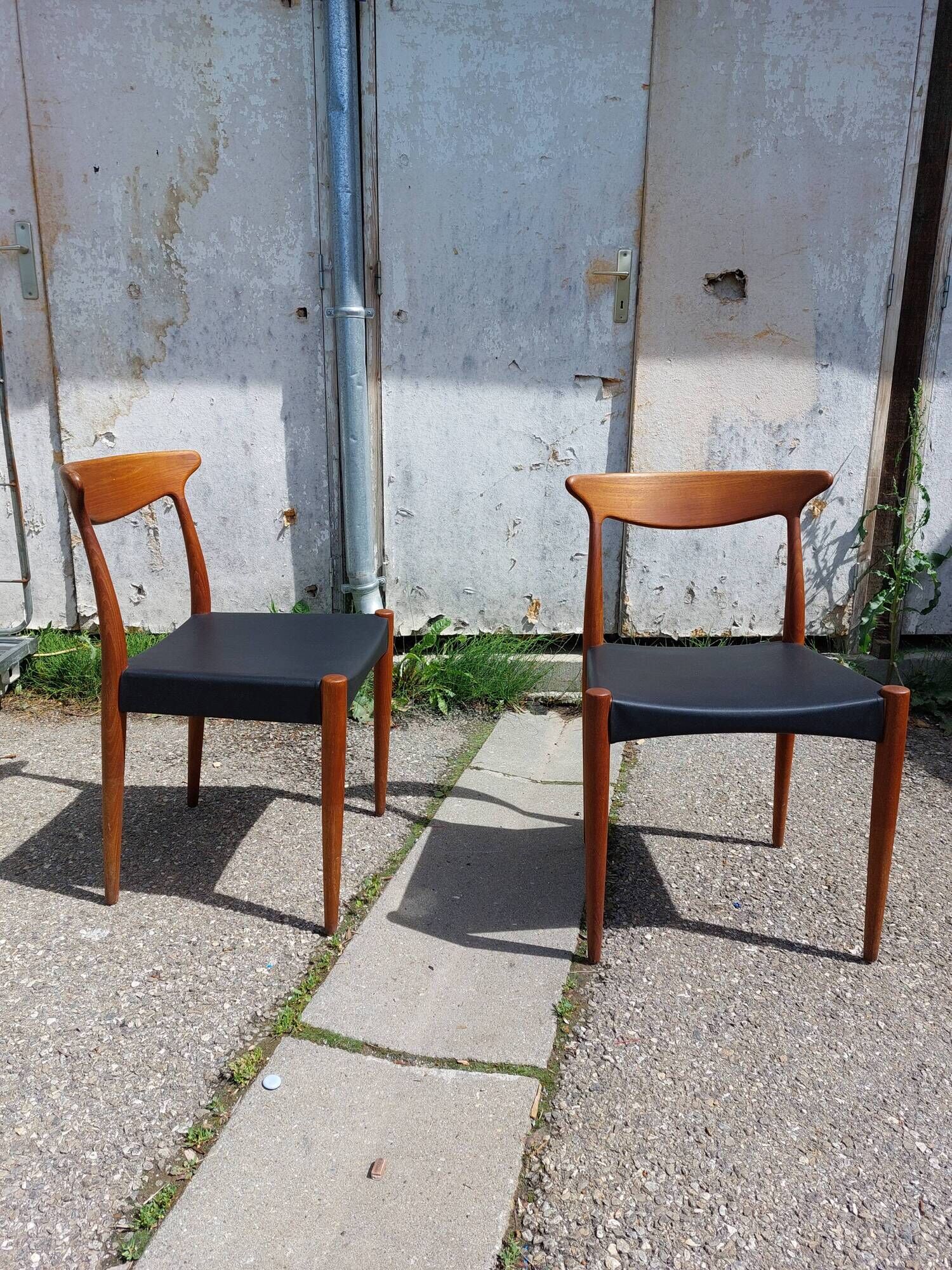 Vintage Scandinavian teak chairs by Arne Hovmand Olsen for Mogens Kold