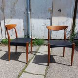 Vintage Scandinavian teak chairs by Arne Hovmand Olsen for Mogens Kold