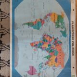 Vintage laminated geographical poster