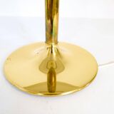 Large Space Age table lamp in brass by Fagerhults, Sweden, 1970s.