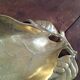 Large empty brass fruit pocket