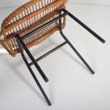Set de 3 chaises + table en bambou par Alan Fuchs pour Uluv, 60s