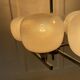 Lustre space age , design italien , chrome et verre