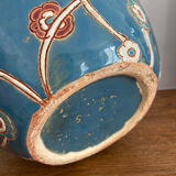 Vase boule faïence années 30