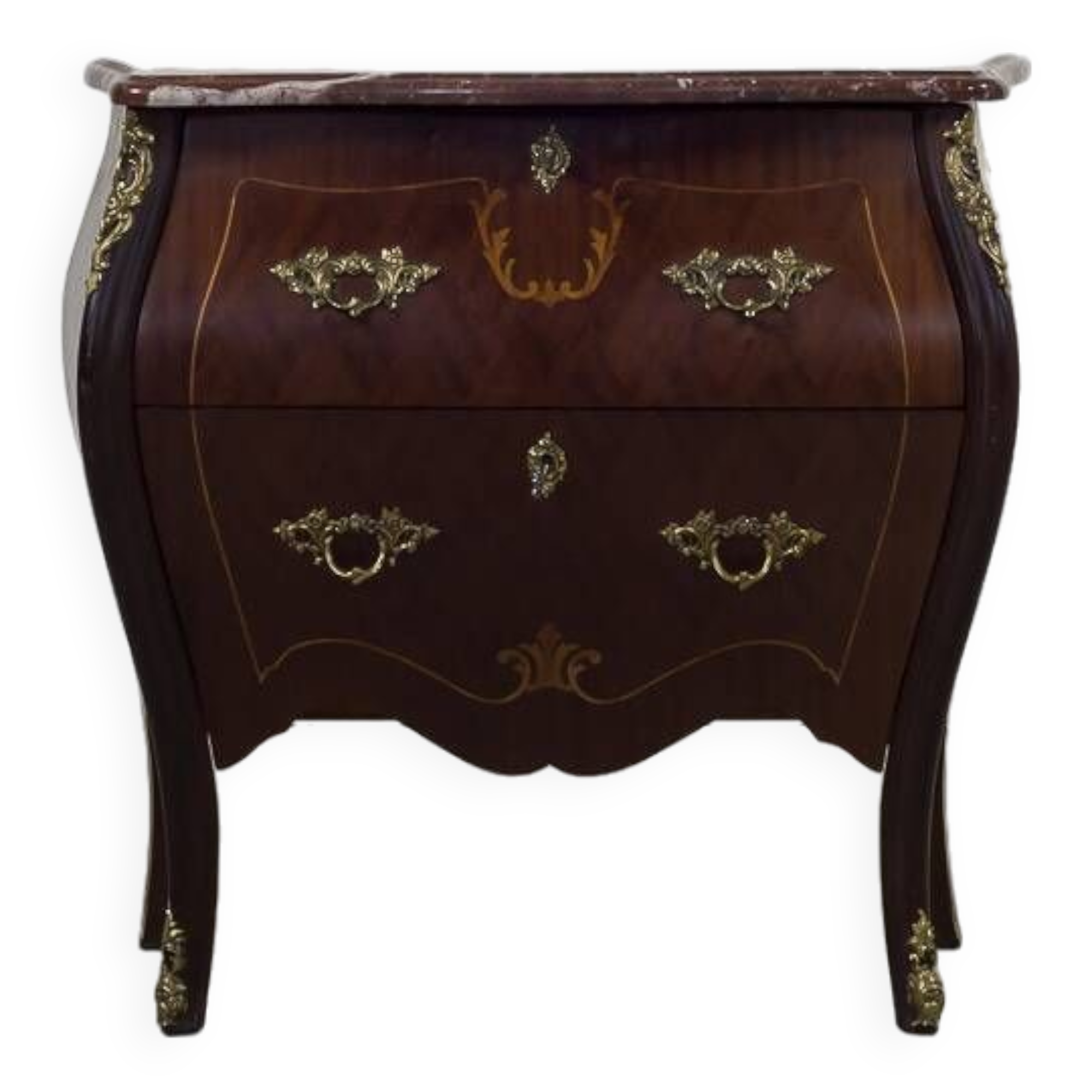 French mahogany veneer chest of drawers from the 1930's