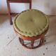 Rattan pouf with cousin