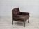 1970s, Scandinavian armchair, furniture leather, beech wood.