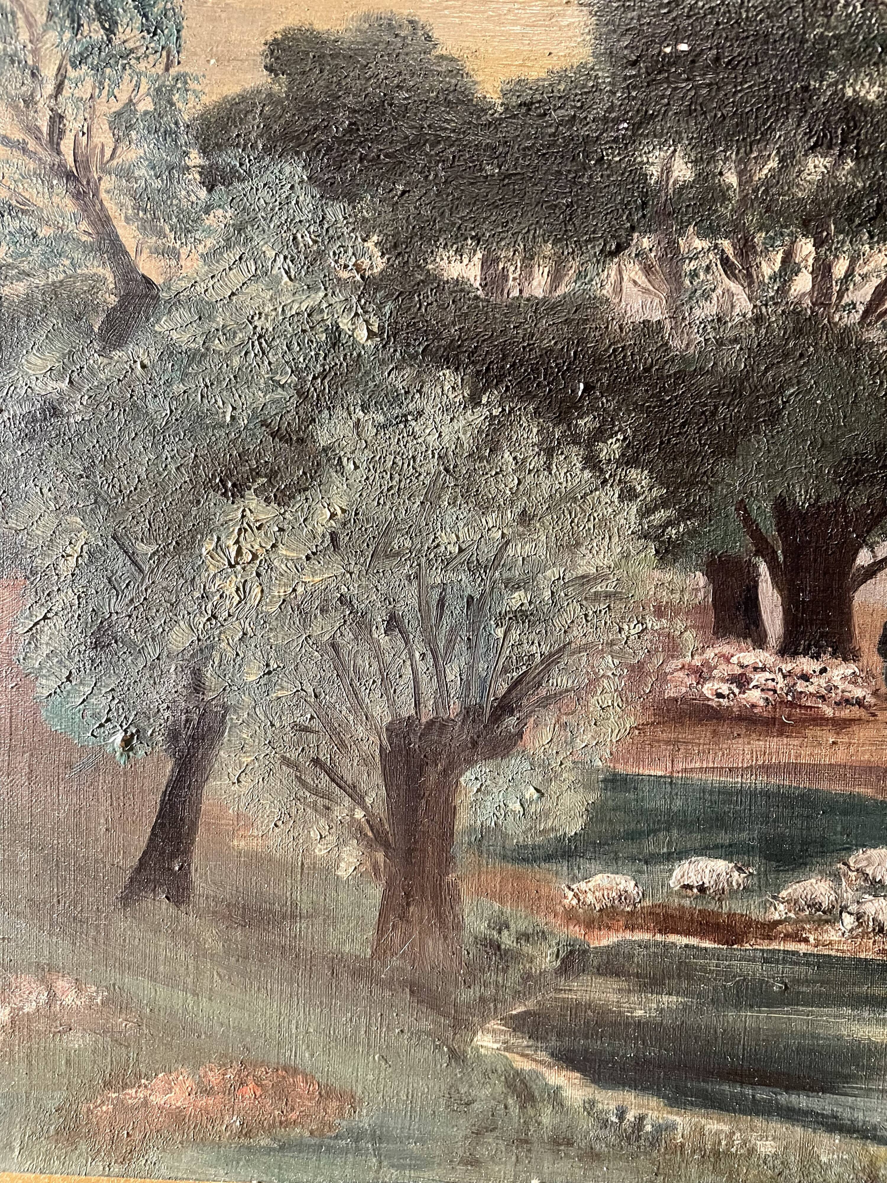 Old painting oil on canvas