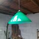 Suspension Cone opaline verte
