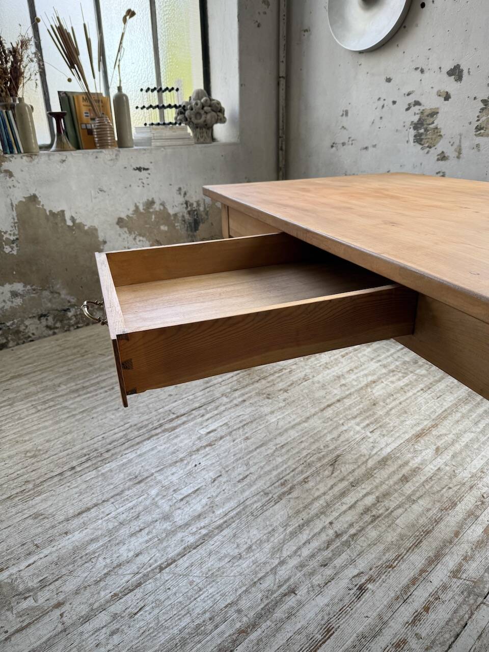 Table de ferme en merisier