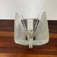 1960s frosted molded glass wall sconce