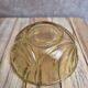 Bonbonnière vintage en verre ambré Made in France