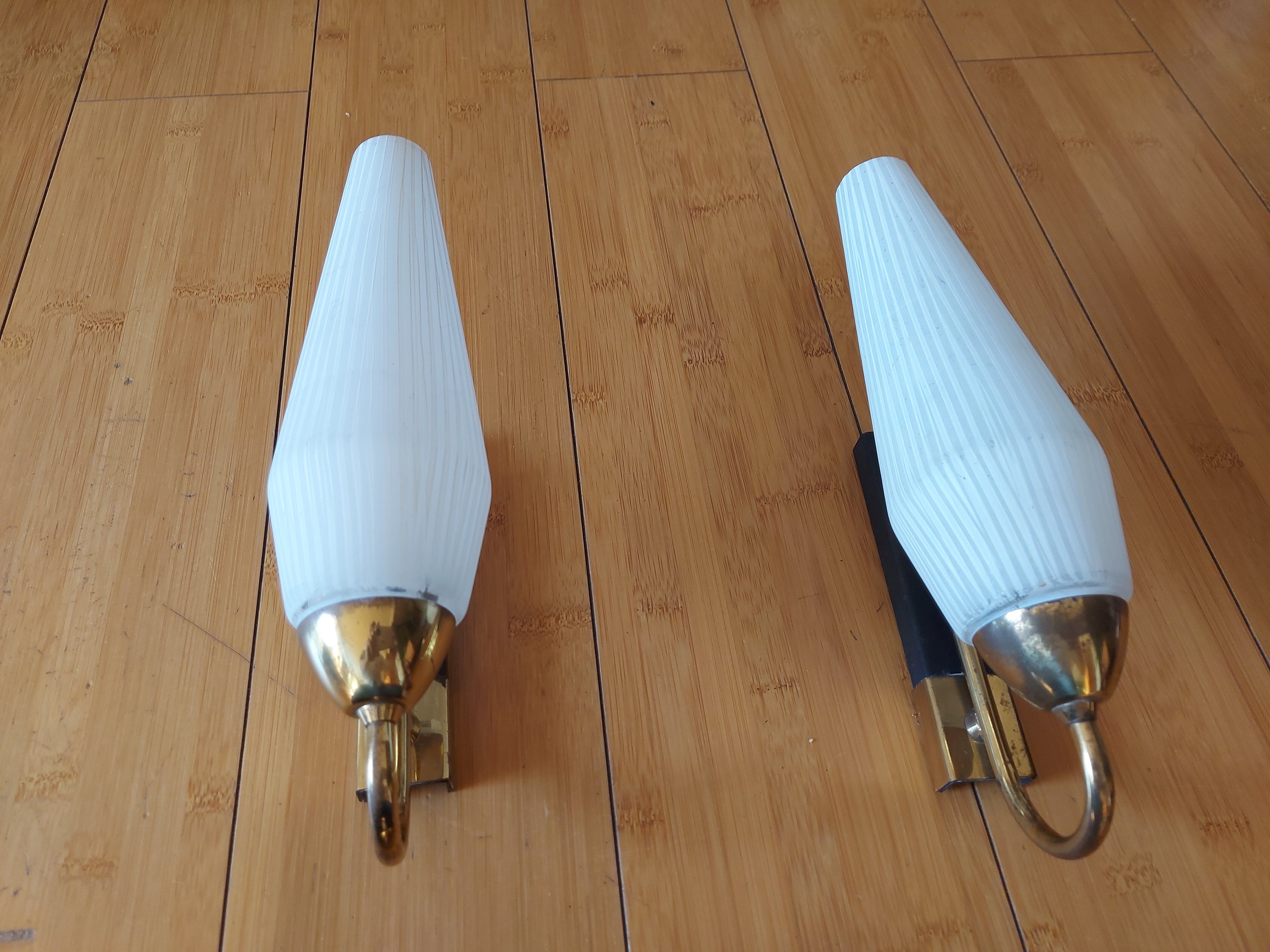 Pair of vintage wall light 50'S Lunel