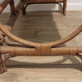 70s wicker and rattan hairdresser