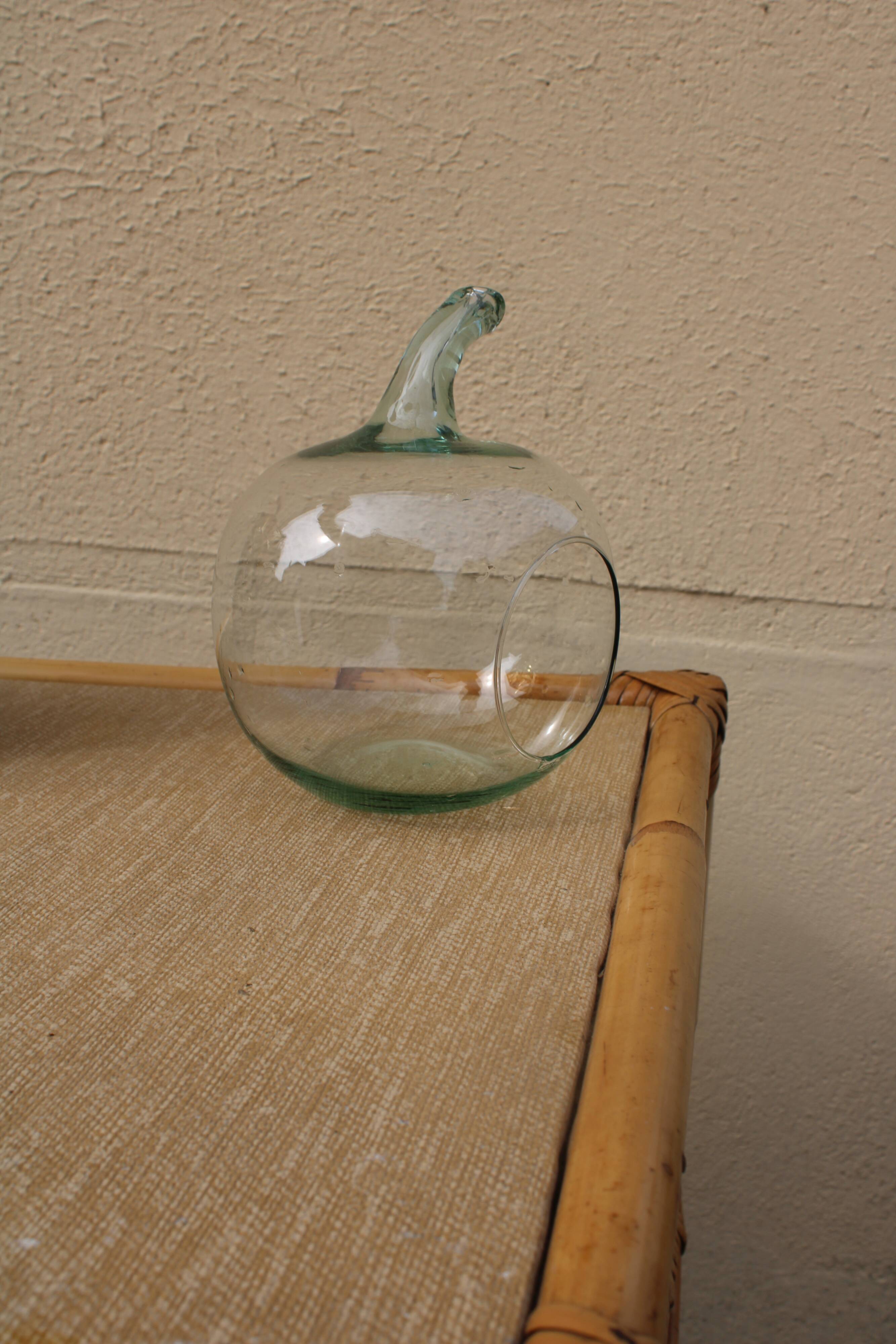 Apple-shaped terrarium vase