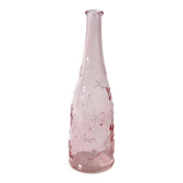 Bouteille en verre rose avec fleurs marguerites / Flacon ou vase vintage / Emma Dafnäs, Ikea