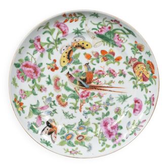 Assiette en porcelaine XIXe Canton