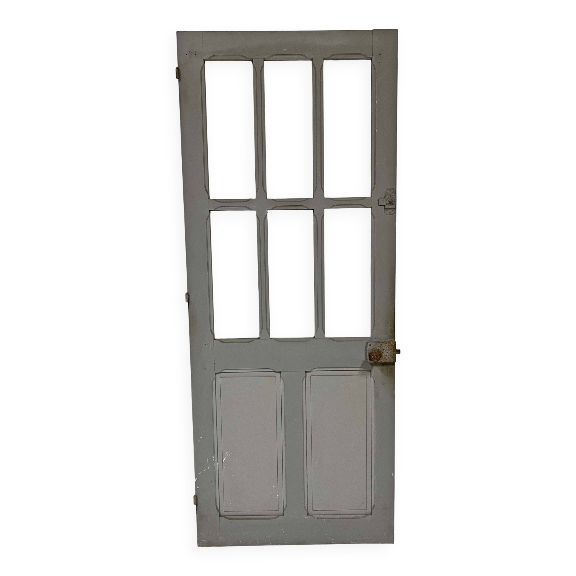 Old glass door from the early 20th century