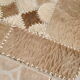 80s cowhide patchwork carpet