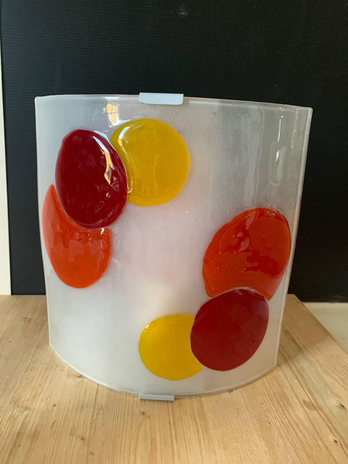 Applique murale verre iitelien multicolore