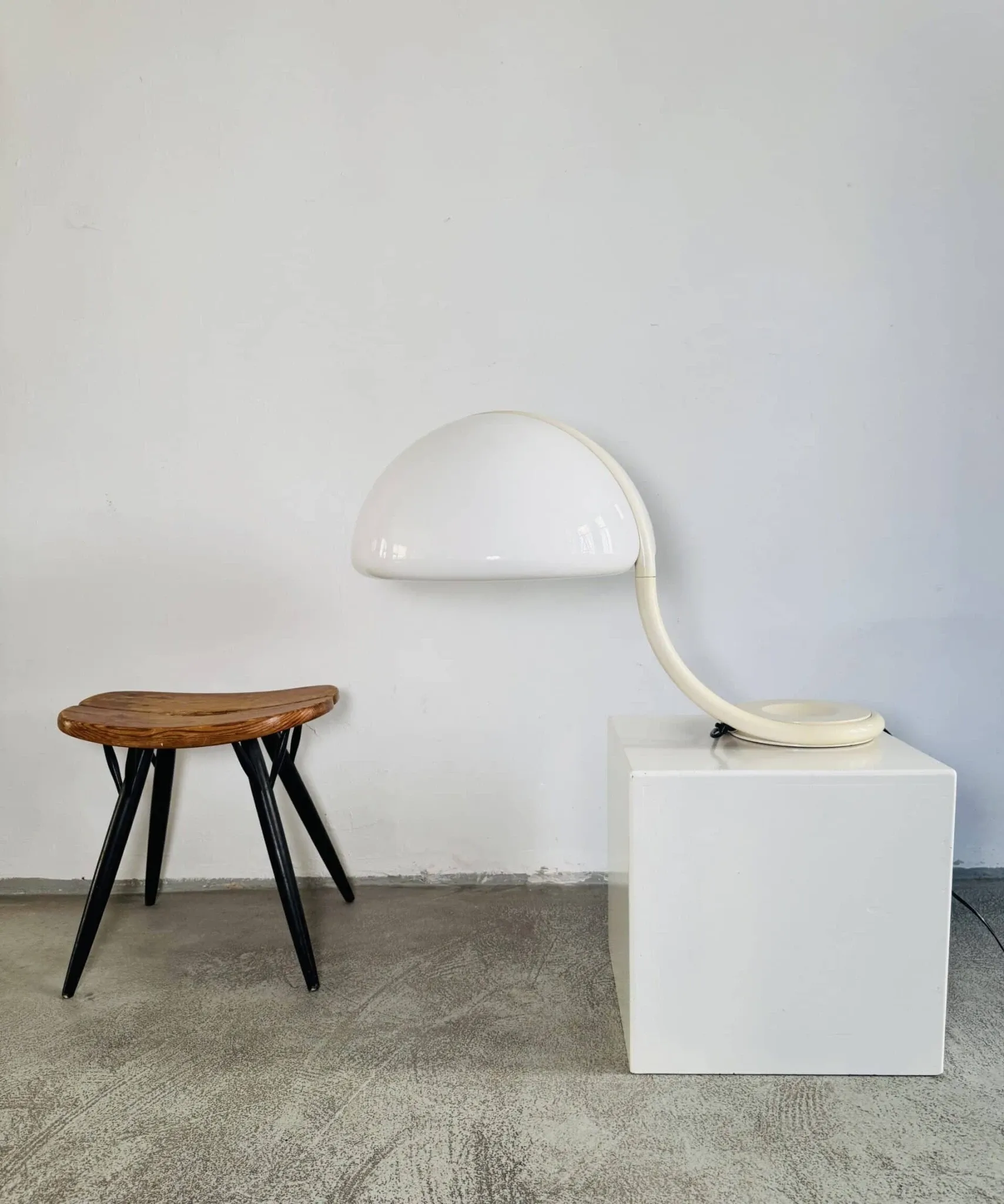 Serpente Swivel Table Lamp By Elio Martinelli For Martinelli Luce, Italy, 1965