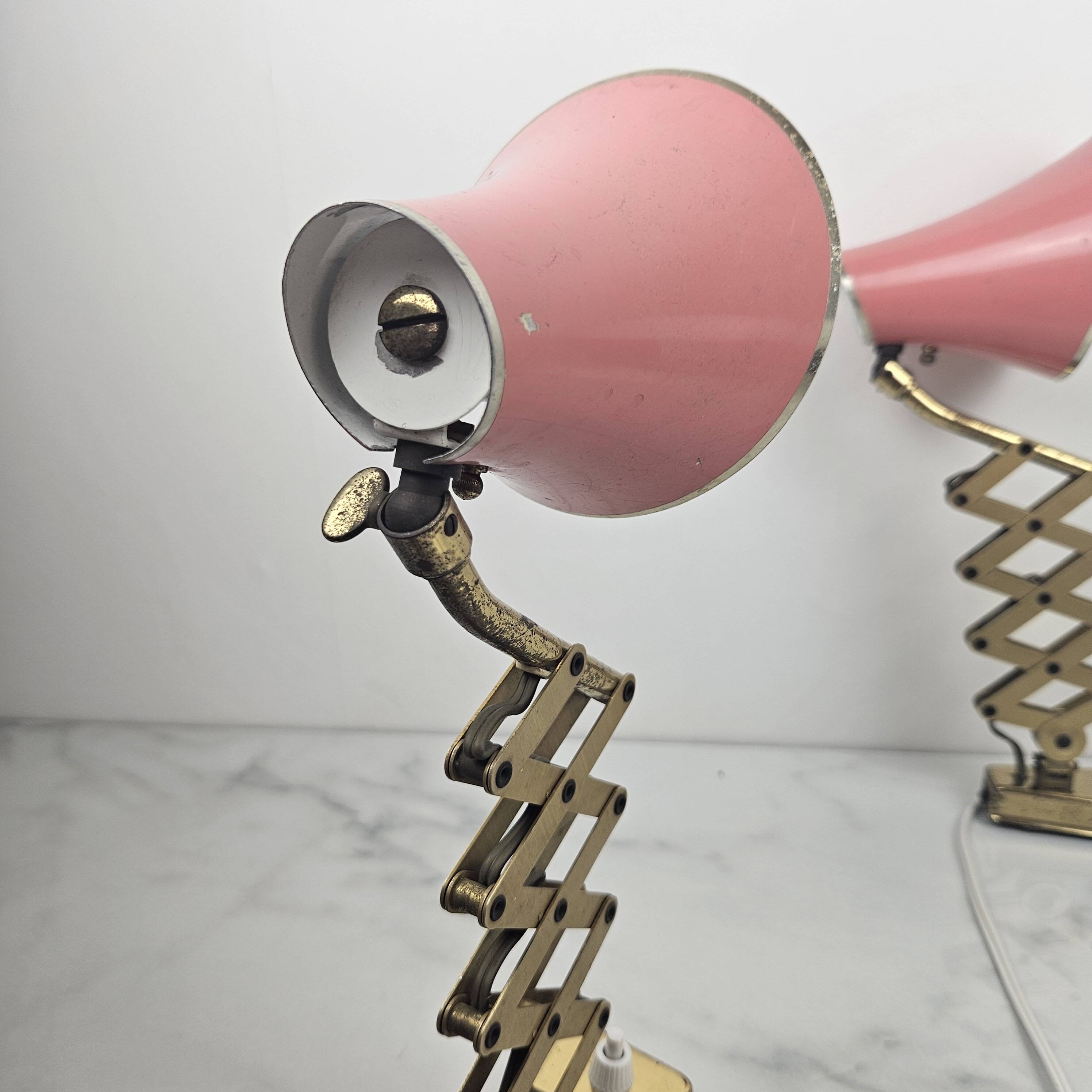 Pair of Italian Mid-Century Scissor Wall Lamps, 1950's