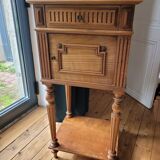Louis Bonnin bedside table in Henri II style