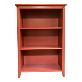 Library, pine bookshelves