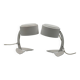 Iconic pair of targetti sankey table lamps - avantgarde italian lighting 70s