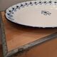 Vintage oval white enamel tray