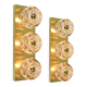Pair of wall sconces in crystal designed by Sciolari for Peill & Putzler.