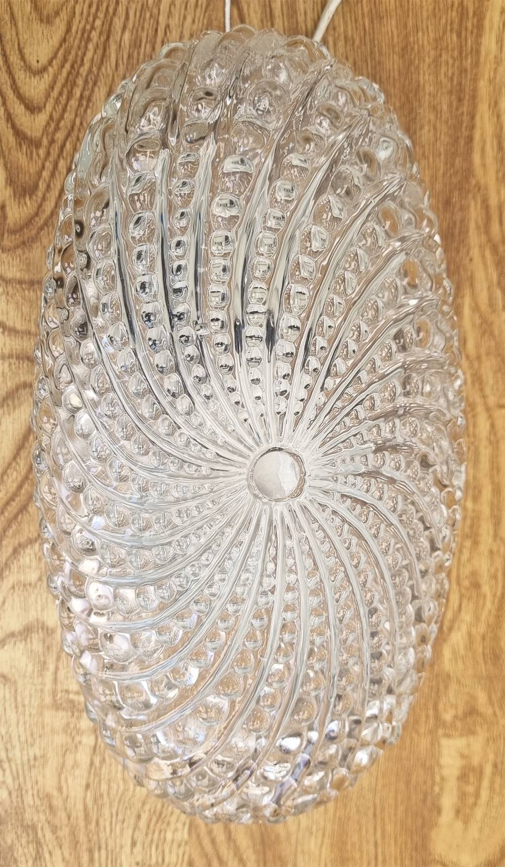 Pair of bubble wall lights with pull, vintage, 70s